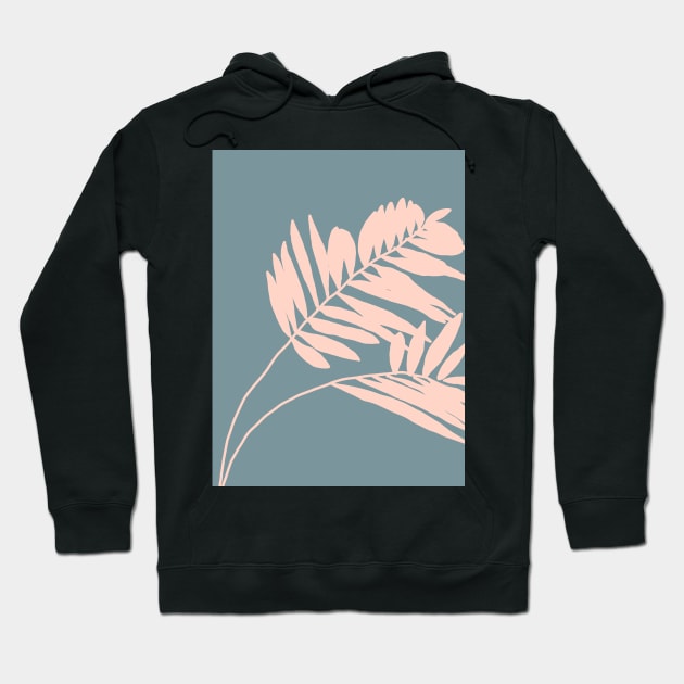 Palms on blue Hoodie by juliealex